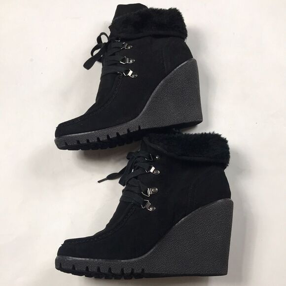 CALL IT SPRING BLACK BOOTS SHOES SIZE 10 - Picture 6 of 16